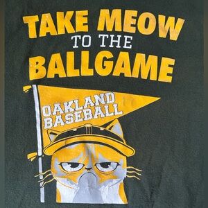 Oakland A’s Take Meow To The Ball Game Tee
